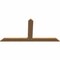 Ekena Millwork Portland Timber Gable Bracket, Western Red Cedar, 72"W x 36"H x 1 1/2"D x 5 1/2"F, 12/12 Pitch GBW072X36X0206POR00SWR - alternate 4